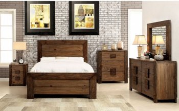 Aveiro CM7627 Bedroom in Rustic Natural Tone w/Options [FABS-CM7627]