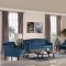 Carly Sofa Set 3Pc MB-1702 in Blue Velour Fabric by VIG