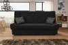 Natalia Sofa Bed in Black Fabric by Skyler Design