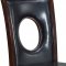 D5003DC Dining Chair Set of 4 in Dark Brown PU by Global