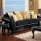 Thelon SM7605 Sofa in Black Leatherette & Fabric w/Options