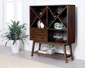 109486 Wine Cabinet in Desert Teak by Coaster [CRBA-109486]