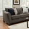 6485 Sofa & Loveseat in Albany Pewter by Simmons w/Options