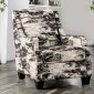 Barnett Set of 2 Accent Chairs SM5204-CH in Patterned Fabric