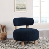 Zonie Accent Chair Set of 2 903168 in Blue Boucle by Coaster