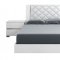 Diamanti Bed in Gloss White - Casabianca w/Leatherette Headboard