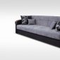 Samantha Sofa Bed in Gray by Skyler Design w/Options