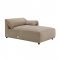 Veata Sectional Sofa LV03090 in Light Brown Suede Velvet by Acme