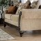 Saoirse Sofa SM7644 Sofa in Tan Chenille & Espresso w/Options