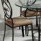 Dark Champagne Metal Modern Dining Table w/Optional Chairs