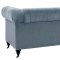 Hanny Sofa TOV-S48 in Grey Velvet Fabric by TOV Furniture