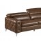 U8050 Sofa in Walnut Bonded Leather by Global w/Options