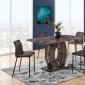 D895BT Bar Table Dark Brown by Global w/Optional D1014BS Stools