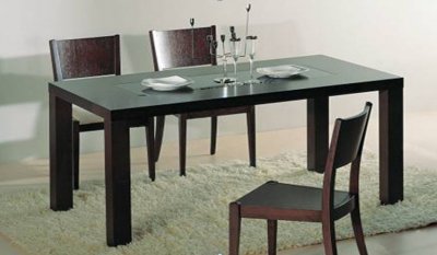 Etch Dining Table in Wenge by Beverly Hills Furniture