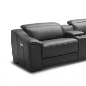 Nova Power Motion Sectional Sofa 6Pc in Dark Grey by J&M