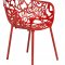 Devon Set of 4 Indoor/Outdoor Chairs DCA23R in Red by LeisureMod