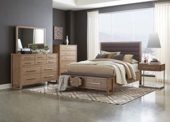 Smithson Bedroom 222850 in Grey Oak & Dark Gray by Coaster [CRBS-222850-Smithson]