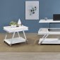 Marcia Coffee Table 3Pc Set 708158 in White by Coaster