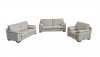 Morris Sofa Set 3Pc in Light Grey Full Leather by VIG