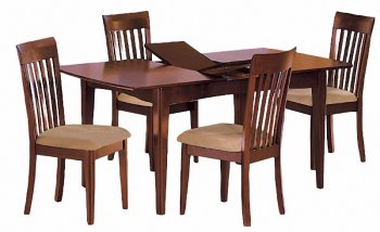 Espresso Finish Casual Contemporary 5Pc Dining Set [HEDS-800-Lisa]