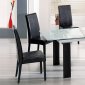 Modern Dinette Set With Frosted Glass Top