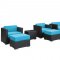 Fusion Outdoor Patio Sectional 12Pc Set Choice of Color - Modway