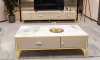 Ella Coffee Table in Gray High Gloss by Beverly Hills w/Storage