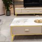 Ella Coffee Table in Gray High Gloss by Beverly Hills w/Storage