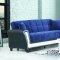 Proline Blue Sofa Bed in Fabric by Casamode w/Options