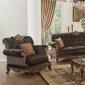 Orianne Sofa 53795 in Chocolate Fabric by Acme w/Options