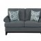 Beacon Park Sofa & Loveseat 9817DG in Dark Gray by Homelegance