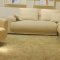 Beige Top Grain Leather Elegant Modern Sectional Sofa