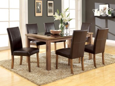 CM3565T Sundance 5Pc Dining Set in Light Oak w/Options