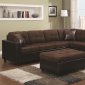 Mallory Sectional Sofa 505655 in Chocolate Fabric by Coaster