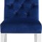 Juno Dining Chair 732 Set of 2 in Navy Velvet Fabric by Meridian