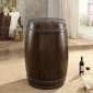 Cabernet Wine Barrel Refrigerator Cabinet 4521 by Homelegance