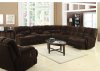 50475 Ahearn Motion Sectional Sofa in Chocolate Fabric by Acme