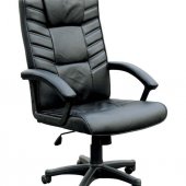 Black Bycast Leather Contemporary Office Executive Chair