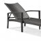 Black & White Modern Outdoor Bathing Lounge Chair