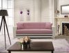 Milano Sofa Bed in Pink Fabric by Casamode w/Options