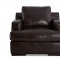 Alhambra Sofa in Brown Leather by Klaussner w/Options