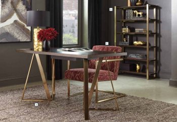 Seymour Writing Desk 804541 in Walnut by Coaster w/Options [CROD-804541-Seymour]