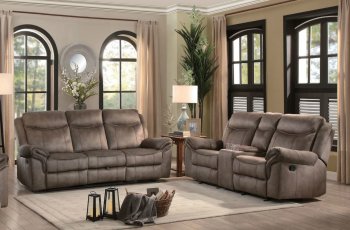 Aram Sofa 8206NF in Brown by Homelegance [HES-8206NF-Aram Brown]