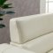 U9460 Sofa in Blanche White Leather Gel by Global w/Options