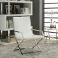 Rafael Set of 2 Accent Chairs 59775 in White PU by Acme