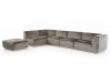 Hawthorn Sectional Sofa w/ Ottoman 2388 in Gray Fabric by VIG