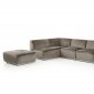 Hawthorn Sectional Sofa w/ Ottoman 2388 in Gray Fabric by VIG