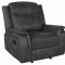 Lawrence Motion Sofa 603504 in Charcoal by Coaster w/Options