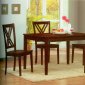 Espresso Finish Modern Dining Table w/Optional Side Chairs
