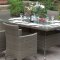 219 Outdoor Patio 7Pc Table Set in Tan by Poundex w/Options